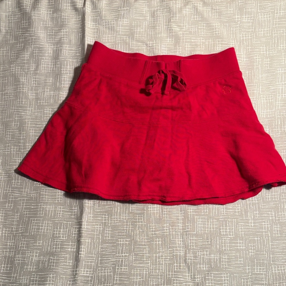 Girls Red Skater Skirt